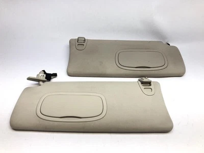 Dodge Dart 2013-2016 par de parasoles diestro/derecho tocador tela iluminada bronceado Foto 1 de 4