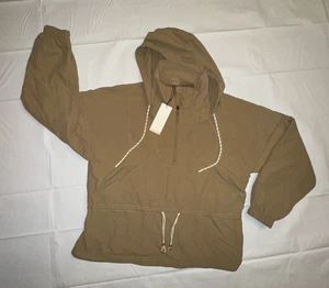 Calia by Carrie Underwood großer hellbrauner Damen-Windbreaker mit Kapuze neu mit Etikett (UVP 118 $) - Bild 1 von 6