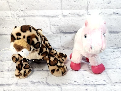 Ganz Webkinz Spotted Leopard & Pink Pony Plush Stuffed Animal ToyLOT - Image 1 of 4
