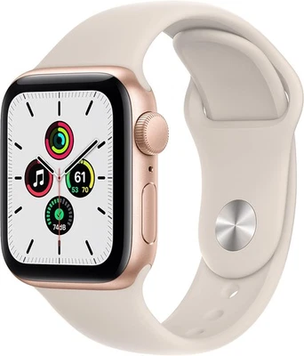 Apple Watch SE (2020) 1st Gen 40mm A2353 (GPS + Cellular) Gold (Excellent) - Image 1 of 3