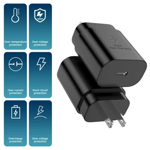 Chargeur Mural Rapide 25W Type USB-C + Câble 6FT pour Samsung Galaxy S20 S21 5G Lot US - Photo 1 sur 7