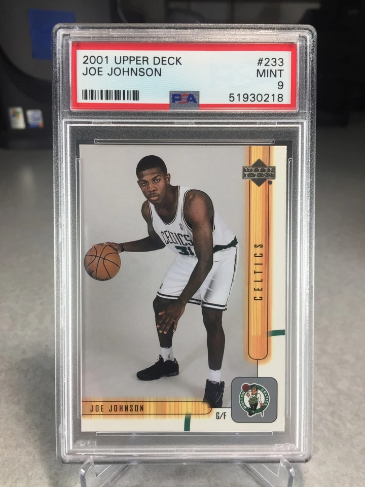 2001 Upper Deck Joe Johnson Rookie #233 - PSA 9 - Boston Celtics - Image 1 of 2
