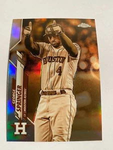 2020 Topps Chrome Baseball Sepia Refractor  George Springer Astros     - Picture 1 of 1