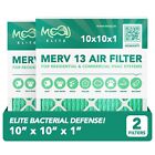 10X10x1 Air Filter 2-Pack | Merv 13 | Moaj Elite Bacterial Defense | Based In Us