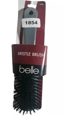 Belle Nylon Bristle Hair Brush Gray Grooming Tool Brushing Styling 8 Inches  - Image 1 of 4