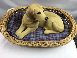 Sandicast Labrador Golden Retriever signiert Sandra Brue 1984 Vintage - Bild 1 von 6