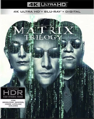 THE MATRIX TRILOGY 3 MOVIE COLLECTION 4K ULTRA HD & BLURAY & DIGITAL BOX NEW🇨🇦 - Image 1 of 3