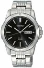 NEW Seiko SNE093 Core Black Dial Stainless Steel Men's Watch MSRP $205