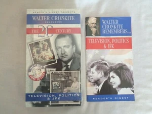 Walter Cronkite Remembers…Television, Politics & JFK VHS Tape & Book (#4734) - Picture 1 of 6