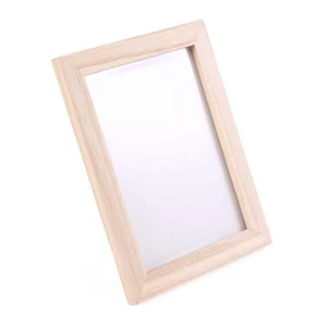 CORNICE PORTAFOTO LEGNO GREZZO per mosaico pittura lavoretti scolastici 20x25 cm - Bild 1 von 2