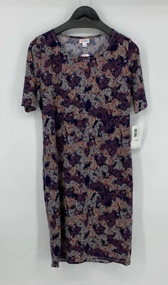 Lularoe женщин Julia Disney замороженный Олаф платье размер большой фиолетовый серый красный новый с Ярлыками - Изображение 1 из 4