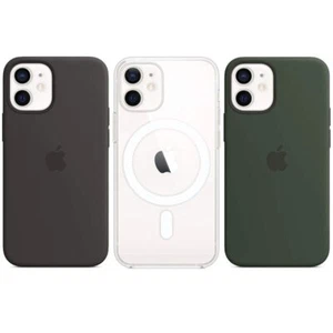 Apple Silicone Case with MagSafe for iPhone 12 Mini (Only) - Picture 1 of 15