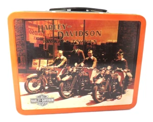 Vintage Harley-Davidson Lunch Box- metal, with Harley-Davidson logo and text - Picture 1 of 9