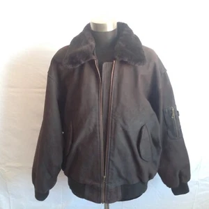 BLOUSON VESTE HOMME_ CUIR _ AVIATEUR _ T.L _ ( VH02/09/7-20P ) - Foto 1 di 11