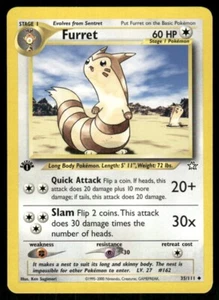 Pokemon Tcg Neo Genesis WOTC NM Regular Furret [1st Edition] #35 - Bild 1 von 2