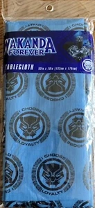 Marvel's Black Panther WAKANDA FOREVER Party Tablecloth 52" x 70" New - Picture 1 of 6