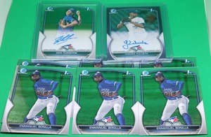 2023 Bowman Chrome Sem Robberse 1st Bowman Auto Yosver Zulueta Blue Jays Bonilla