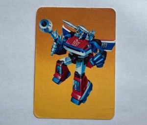 1985 Hasbro Transformers Trading Card Smokescreen Series I Card 8