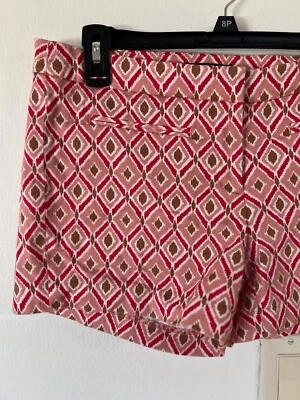 Dalia Collection Shorts modern Fit Pink Size 6 Cotton blend chino boho Summer - Изображение 1 из 4