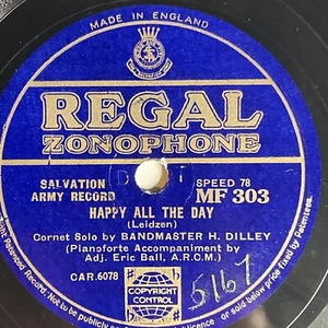 10" 78 RPM-H. Dilley-Cheerful Voices/Happy All the Day/Regal Zonophone MF 303 - Picture 1 of 4