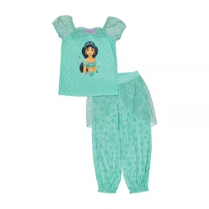 Disney Princess Jasmine 2 Piece Pajamas - Dress up PJs - Girls size 6 - NEW - Picture 1 of 3