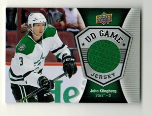 JOHN KLINGBERG 2016-17 UPPER DECK UD GAME JERSEY EDITION GAME USED JERSEY - Picture 1 of 1