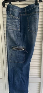 Simply Vera Denim Cargo Crop/Ankle Pant, Size 12, NWOT - Picture 1 of 4