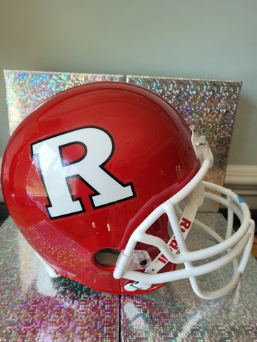 Rutgers Scarlet Knights Riddell Speed Full Size Replica Football Helmet OB Read Cover
