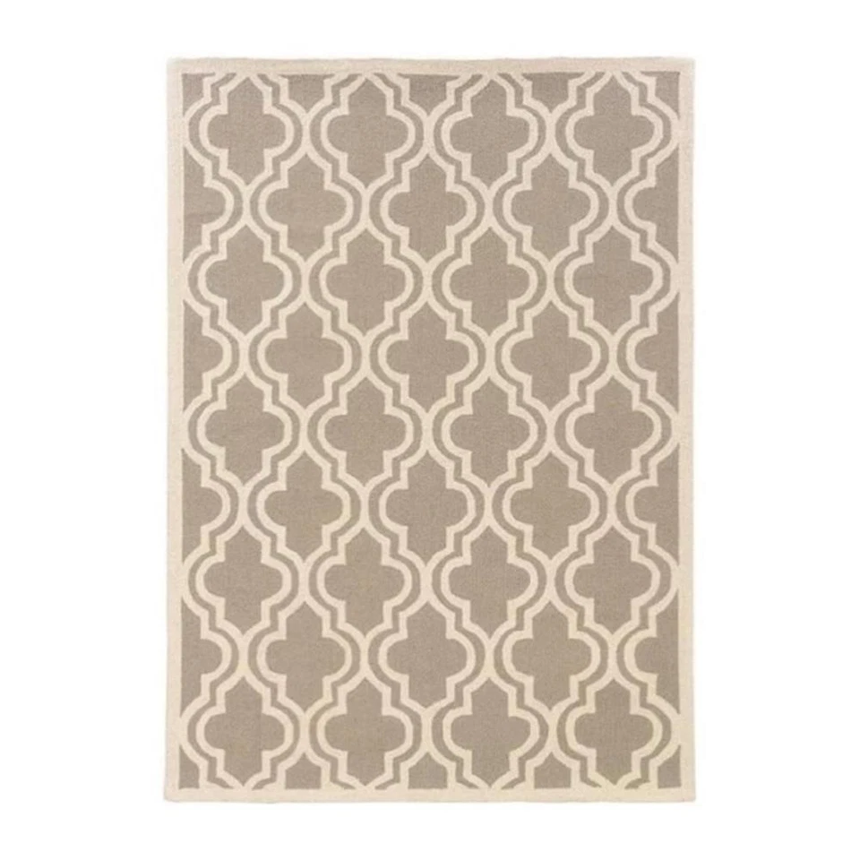 Alfombra de lana de cuatro hojas enganchada a mano Hawthorne Collection 1'10" x 2'10" Foto 1 de 1