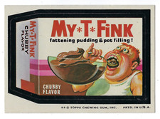 1974 Topps Wacky Packages 7th Series 7 MY-T-FINK FATTENING PUDDING nm-