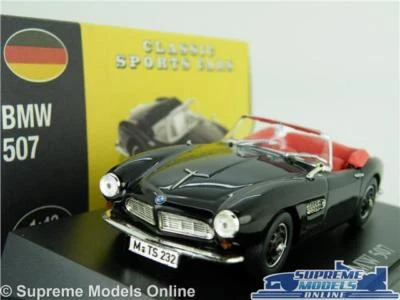 MODELO COCHE BMW 507 ESCALA 1:43 NEGRO ATLAS NOREV CLÁSICO DEPORTIVO ALEMANIA K8 Foto 1 de 4