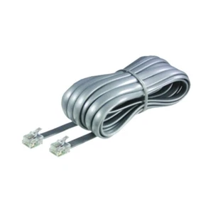 Cable teléfono RJ11 180 cm Gris Telefono Fijo - Imagen 1 de 8