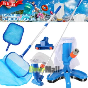 Portable Pool Vacuum Jet Underwater Cleaner with Fine Mesh Bag & Pole, Handheld - Picture 1 of 47