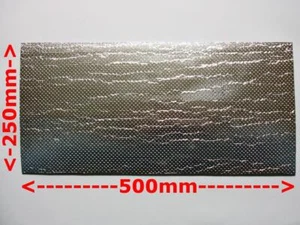 HEAT SHIELD For Fairing Engine Exhaust 500mm x 250mm x 4.5mm Self Adhesive Sheet - Picture 1 of 8