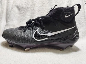 Nike Alpha Huarache NXT Sz 8 Men's NEW Black Metal Baseball Cleats DJ6517-010 - Picture 1 of 4
