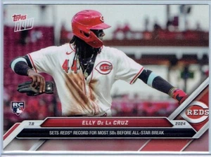 2024 MLB Topps Now #402 Elly De La Cruz Die meisten SBs Before All Star Break - Bild 1 von 2