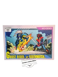 1991 Marvel Universe Series 2 Ghost Rider vs. Deathwatch #109 Arch-Enemies - Imagen 1 de 5