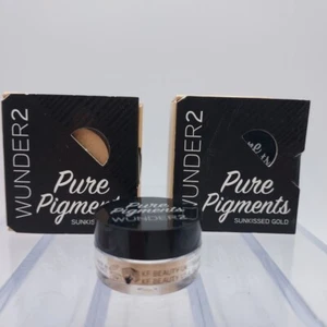 LOT OF 2 Wunder2 Pure Pigments SUNKISSED GOLD Eyeshadow - Picture 1 of 7