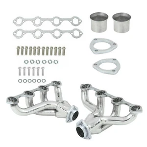 Stainless Manifold Header SBC Small Block Hugger For Ford 289-302-351 V8 NEW - Picture 1 of 10