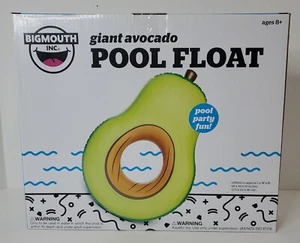 NEW Inflatable Giant Avocado Fruit Swimming Pool Float Tube Raft BigMouth Inc - Picture 1 of 6