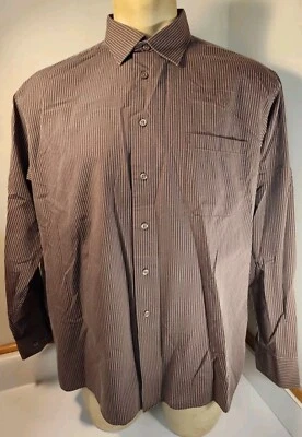 Camisa de vestir vintage Joseph Abboud para hombre algodón élite 17 1/2 34-35 rayas Foto 1 de 4