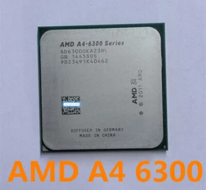 AMD A4-6300 CPU A4-Series Dual-Core 3.7GHz 65W Socket FM2 Processor - Picture 1 of 1