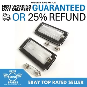 NEU OEM MINI PR Nummernschild hinten Licht Objektiv Abdeckung c/w Glühbirnen R50 R52 R53 7114535 - Bild 1 von 12