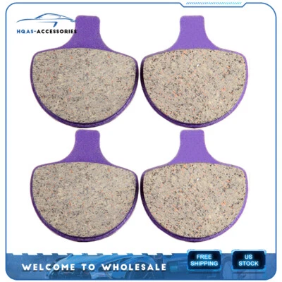 Carbon fiber Brake Pads For Harley Davidson Tour Glide Classic FLTC Front - Image 1 of 4