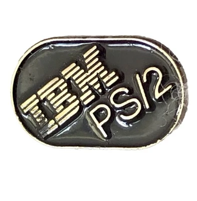 Vtg 1980s IBM PS/2 Employee Lapel Pin Personal Computer Advertising - Image 1 of 4