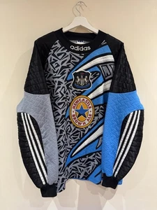 Adidas Newcastle United 1995 - 1996 GK Original Football Shirt Player Issued - Picture 1 of 9