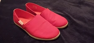 adidas Originals mens red adiDrill Canvas Slip On Espadrilles size 10 uk exc con - Imagen 1 de 6