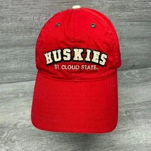 St Cloud State Huskies Hat Strapback Dad Cap Mens Red Colosseum - Picture 1 of 8