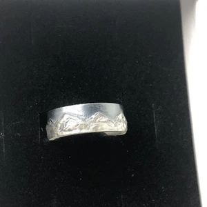 Mens Silver 925 Size 9 Mountain Top Mountains Ring - Picture 1 of 5