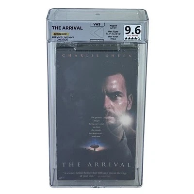Sealed VHS The Arrival Screener 9.6 Rewind Graded Charlie Sheen Screening Copy - Image 1 of 4